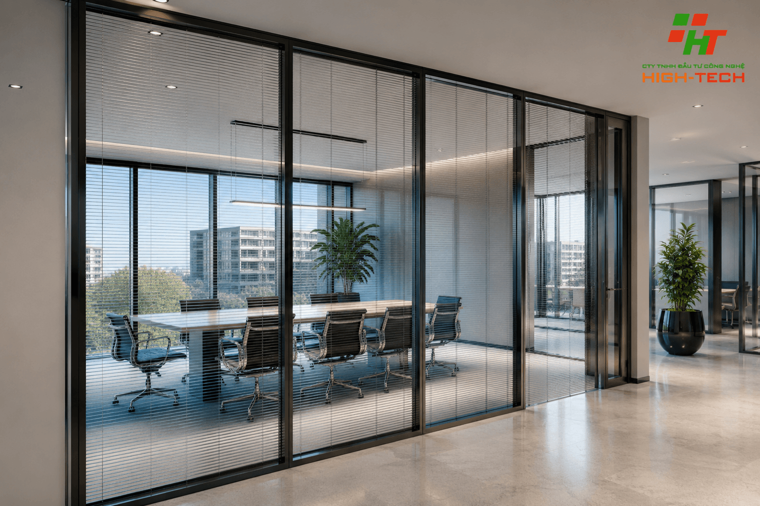 Rèm trong kính hộp High-Tech